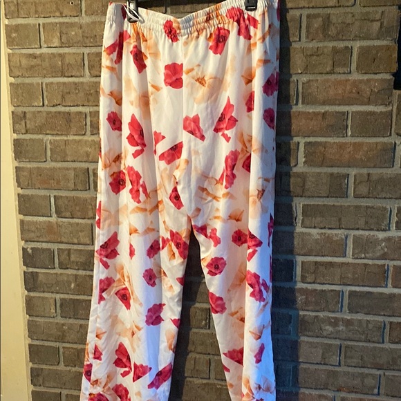Calvin Klein Red and Orange Wide Leg Lounge Pants - Picture 4 of 4